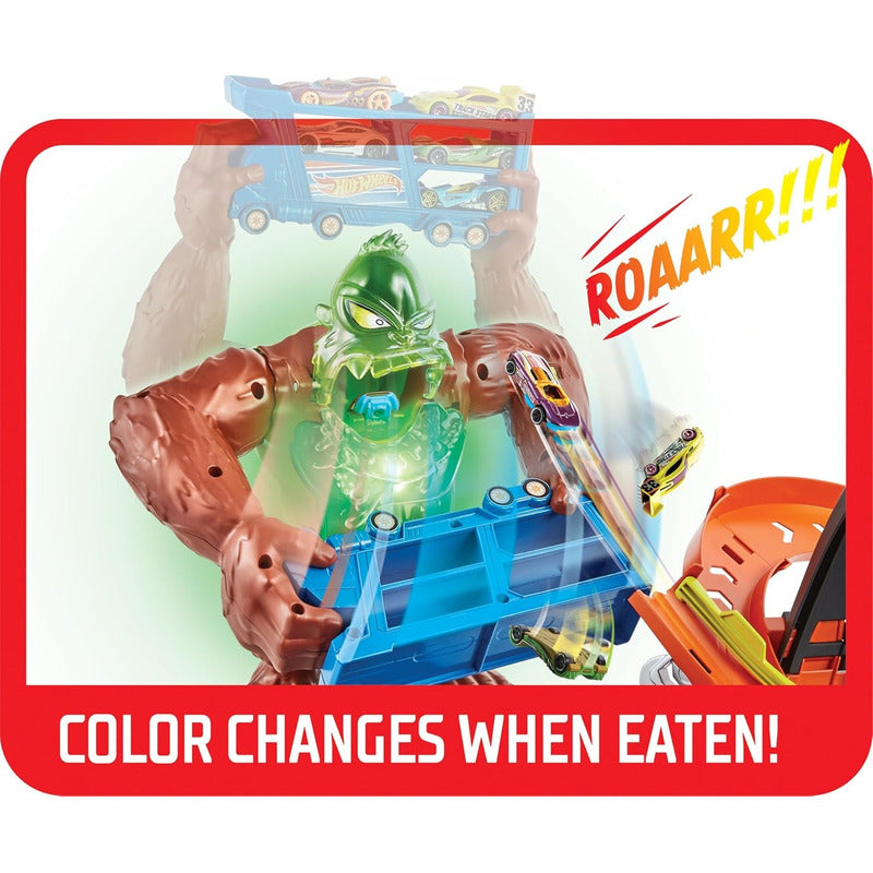 Pista Hot Wheels City Toxic Gorila Slam Ataque De Gorila
