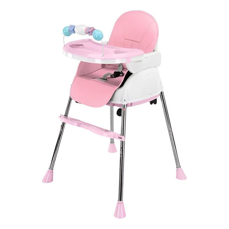 Silla Comedor Bebe 4 En 1 Juguetes Doble Bandeja Booster