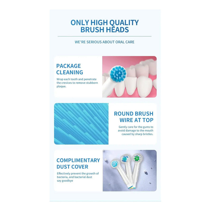 Cabezales Genericos Repuesto Oral B Varios Modelos X4 Unid