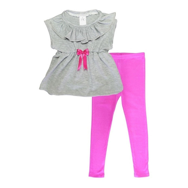 Conjuntos Niñas Varios Modelos Blusa Leggins Fk