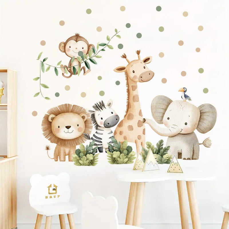 Sticker Vinilos Decorativos Adhesivos Infantiles Safari 2