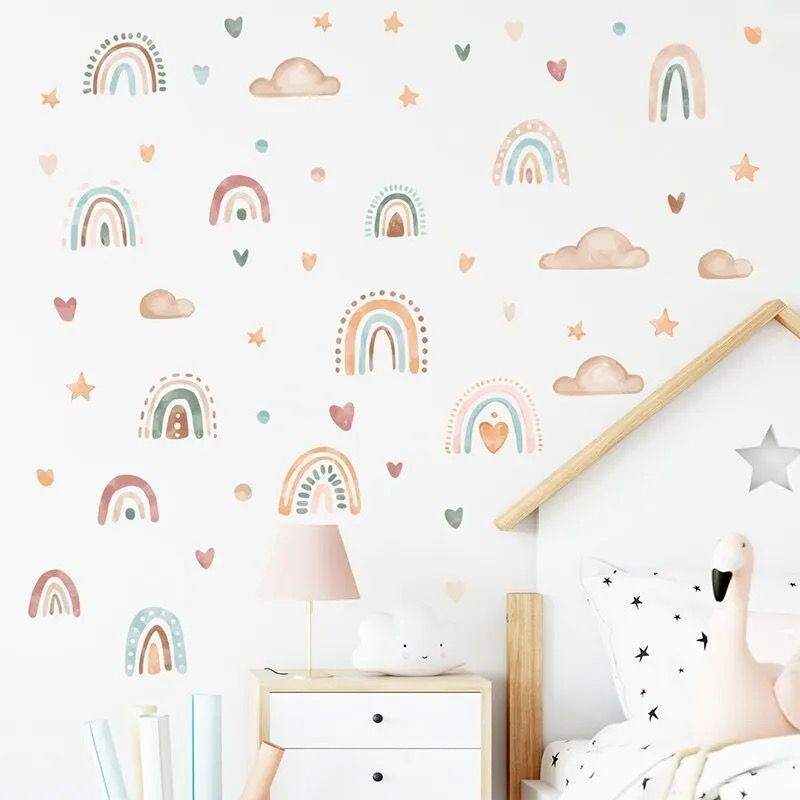 Sticker Vinilos Decorativos Adhesivo Infantil Bebe Arcoiris