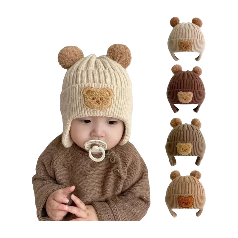 Gorro Gorrito Termico Osito Para Bebe Tapa Orejas