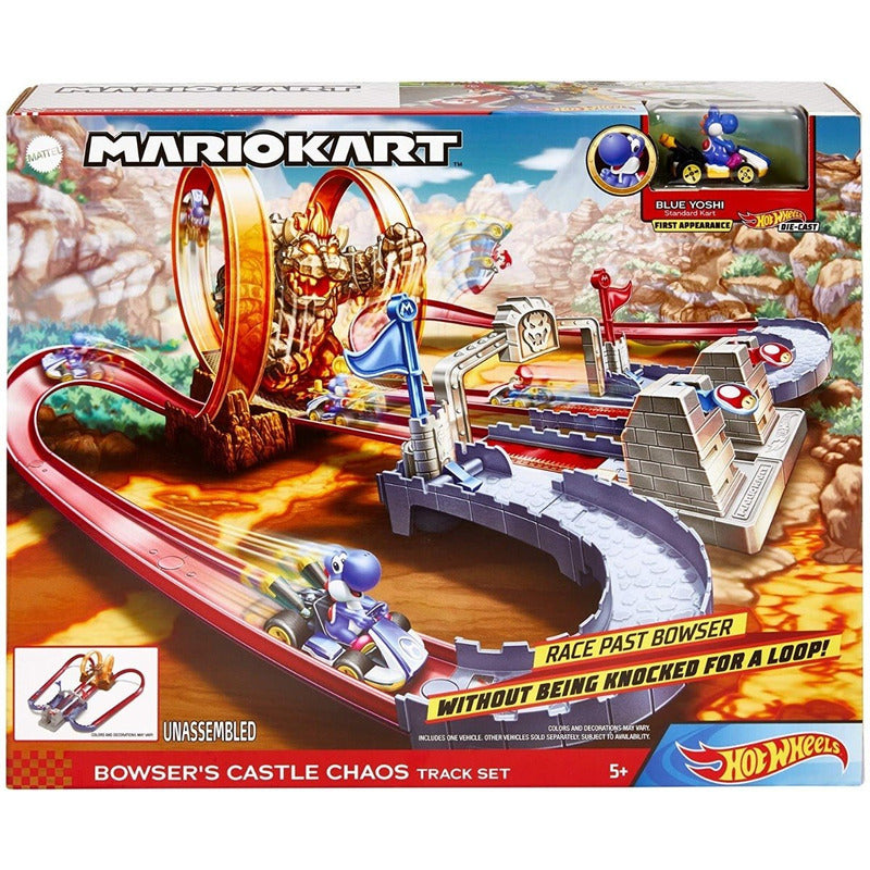 Pista Hot Wheels Mario Kart Castillo Del Caos De Bowser