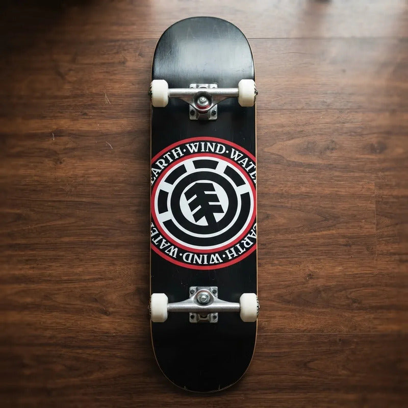 Skateboard Patineta Tabla Completa Pro 7.75 Element Original Blancas