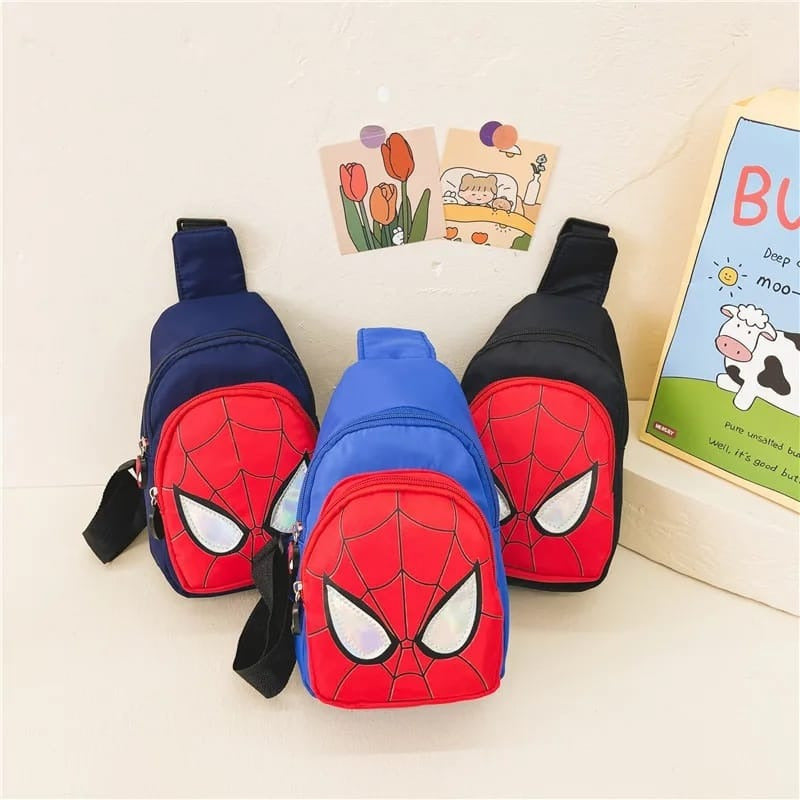 Maleta Morral Bolso Riñonera Spiderman Para Niños Niñas