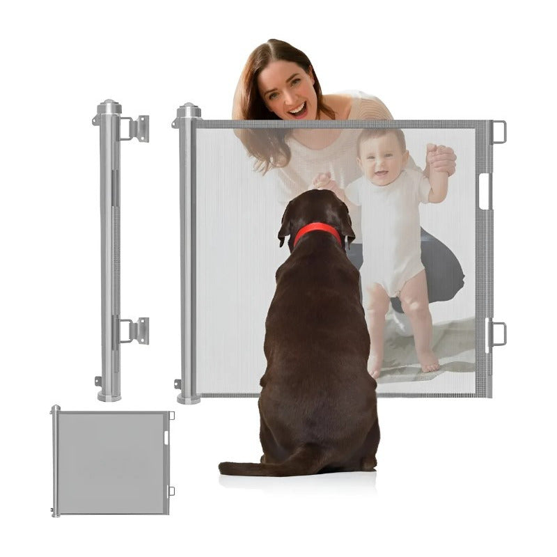 Puerta Retráctil Seguridad Bebés Mascotas Fácil Instalación