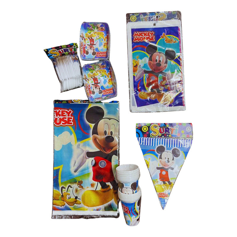 Kit Decoracion Fiesta Mickey 24 Invitados
