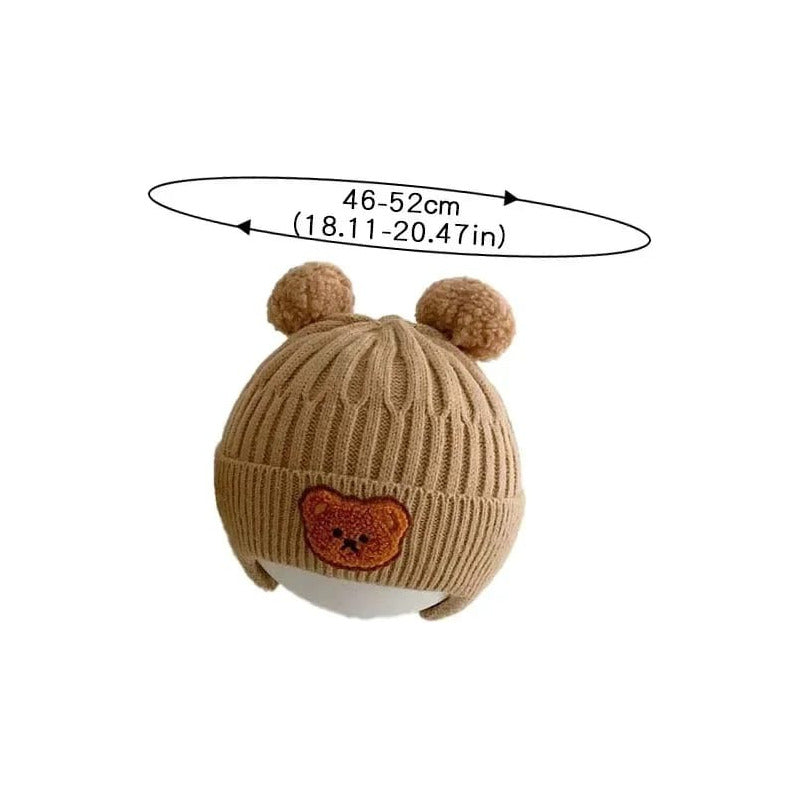 Gorro Gorrito Termico Osito Para Bebe Tapa Orejas