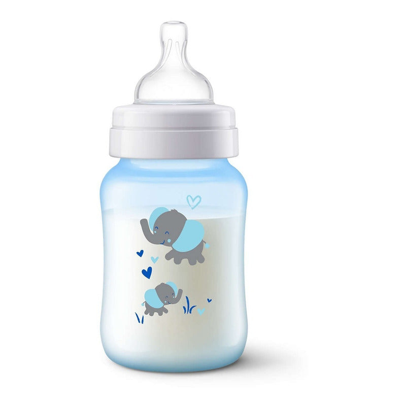 Avent Tetero Biberon Classic 9 Oz 260 Ml X1 Und 1m+ Azul