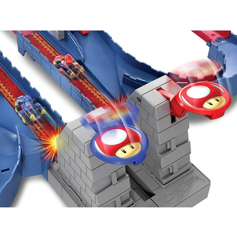 Pista Hot Wheels Mario Kart Castillo Del Caos De Bowser