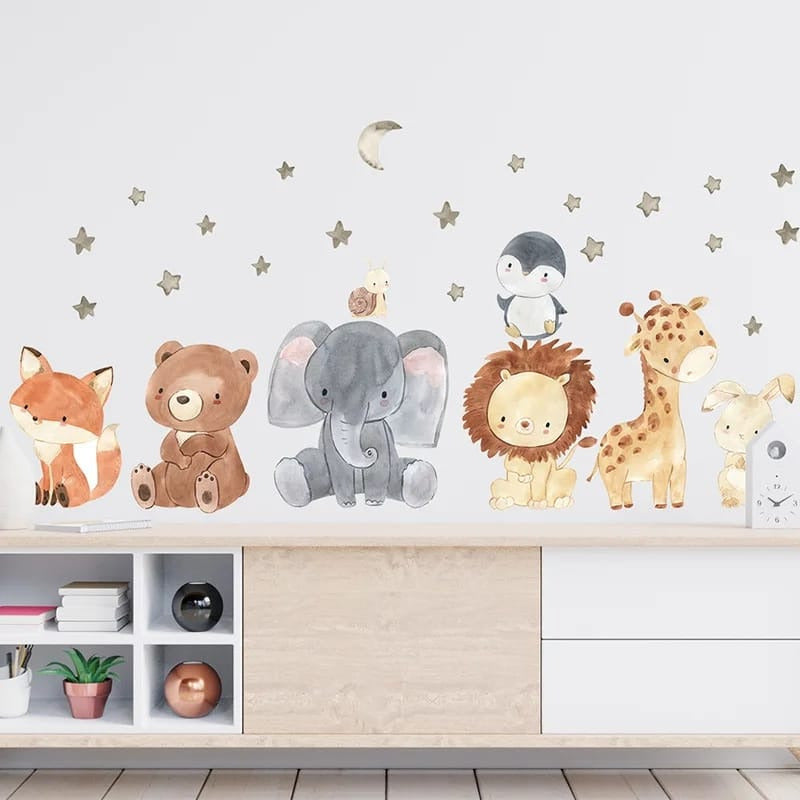 Sticker Vinilos Decorativos Adhesivos Infantiles Safari