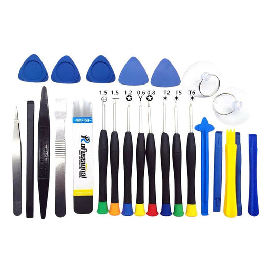 Kit Herramientas Reparación Celulares iPhone Samsumg 25 Pzas