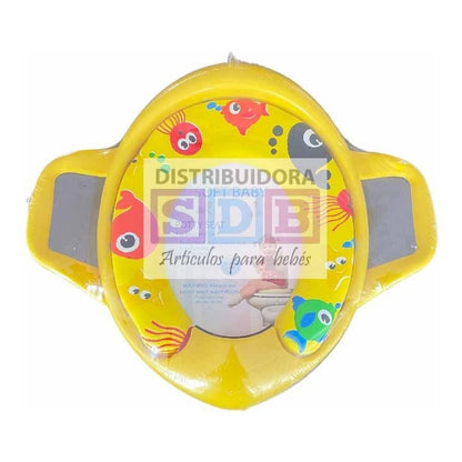 Reductor Adaptador De Inodoro Acolchado Bebe Con Agarraderas