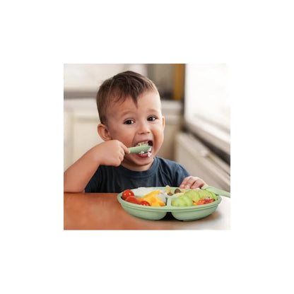 Plato Silicona Bebe Con Divisiones Antideslizante Chupas