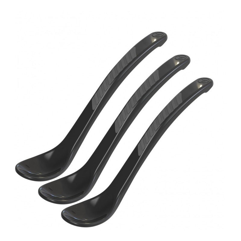 Set X3 Cucharas Para Bebe Twistshake Cuchara Negro