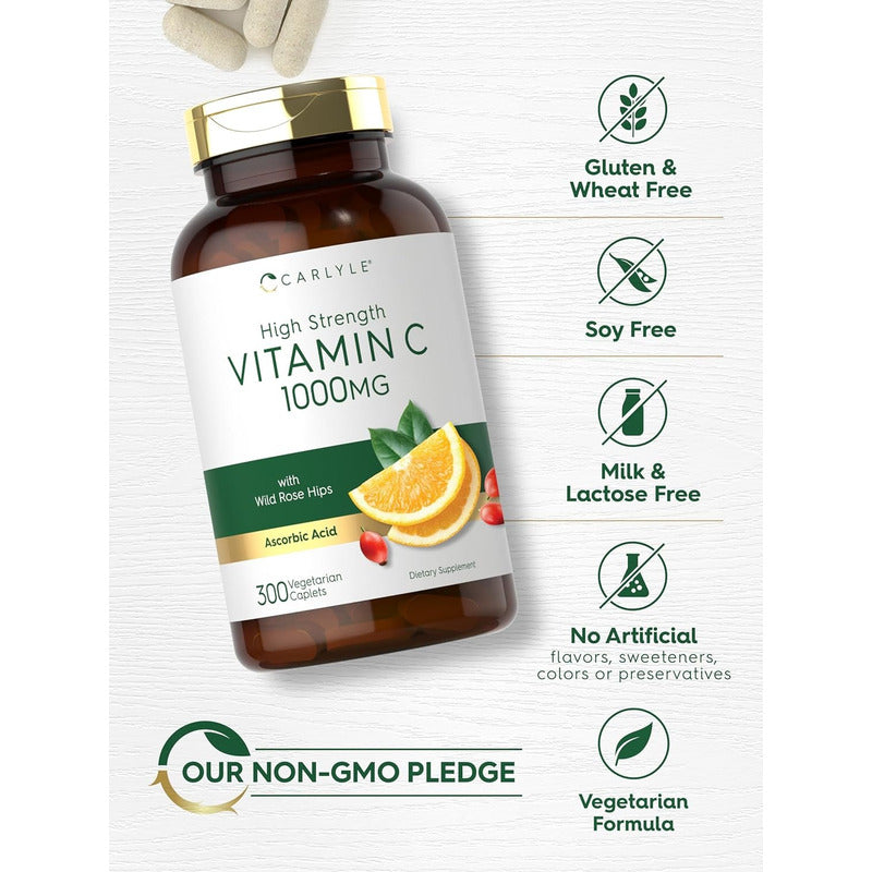 Vitamina C Carlyle 1000 Mg X300