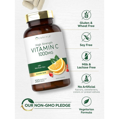 Vitamina C Carlyle 1000 Mg X300
