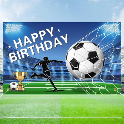 Pancarta Fondo Decoracion Cumpleaños Fiesta Telon Futbol