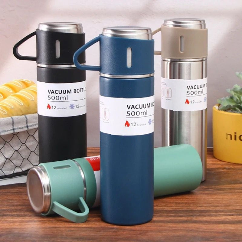 Termo De Agua Caliente Fria Cafe Termicos Acampar 3 Tazas