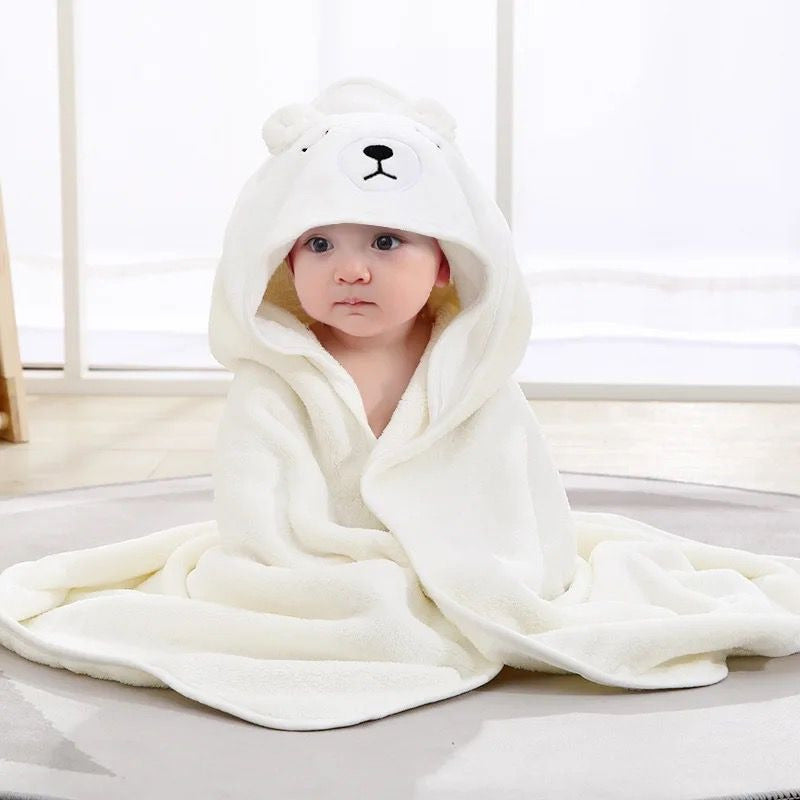 Toalla Manta Cobija Bebe Niños Suave Con Capota Multiusos