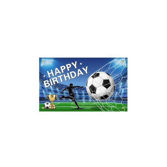 Pancarta Fondo Decoracion Cumpleaños Fiesta Telon Futbol