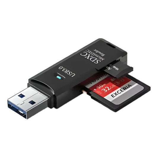 Lector Tarjeta Memoria Multifuncional Pc Usb Tf + Sd