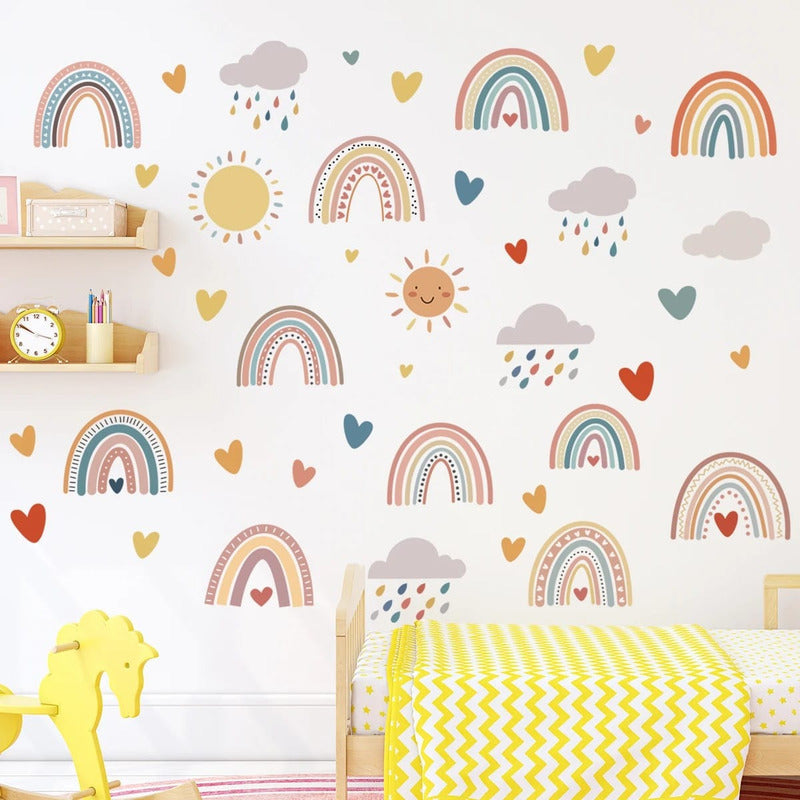 Sticker Vinilos Decorativos Adhesivo Infantil Bebe Arcoiris