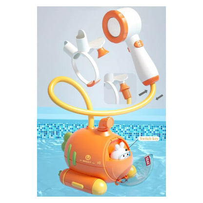 Ducha Duchita Regadera Juguete Submarino Baño Bebe Bañera Naranja