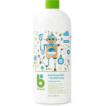 Limpiador Jabón Líquido Tetero Babyganics Rendidor 947ml
