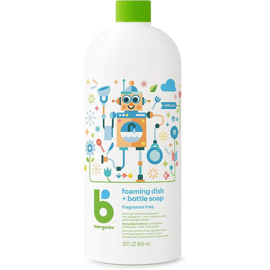 Limpiador Jabón Líquido Tetero Babyganics Rendidor 947ml