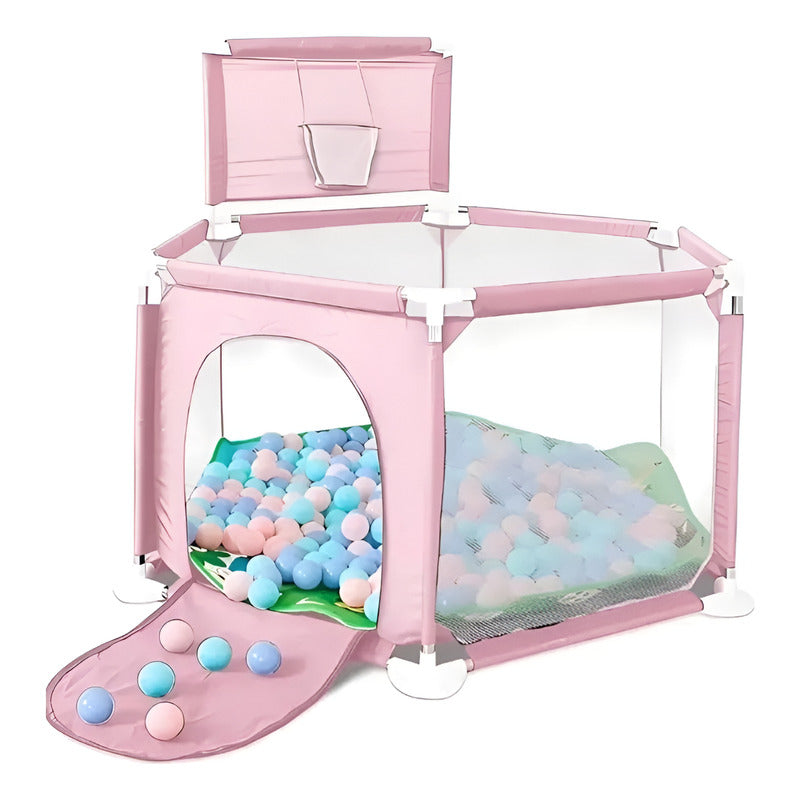 Corral Corralito Juego Bebe Niños Con Mat Alfombra Piscina