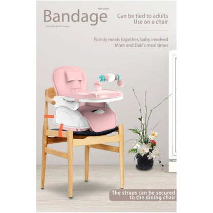 Silla Comedor Bebe 4 En 1 Juguetes Doble Bandeja Booster