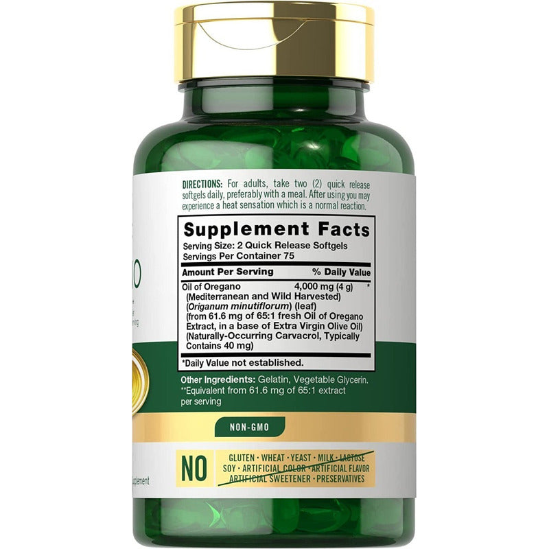 Aceite De Oregano X150 4.000 Mg