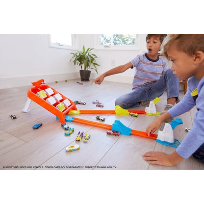 Pista Auto Hot Wheels Reto De Lanzamiento Campeón De Choques