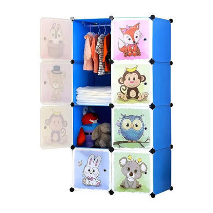 Closet Cajas Organizador Ropa Estante Armario Infantil Niño Azul
