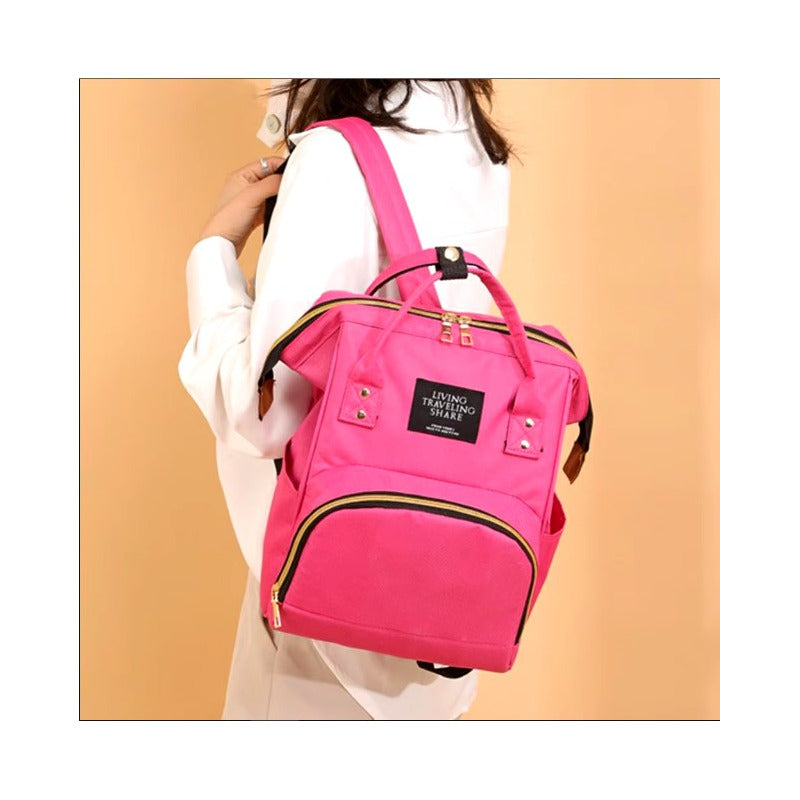 Pañalera Multinfuncional Bebe Mochila Morral Bolso 6 Colores