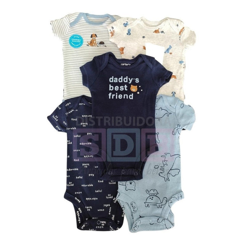 Set 5 Bodys Bodies Carters Bebé Niño Niña Mamelucos