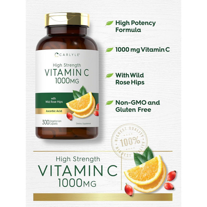 Vitamina C Carlyle 1000 Mg X300