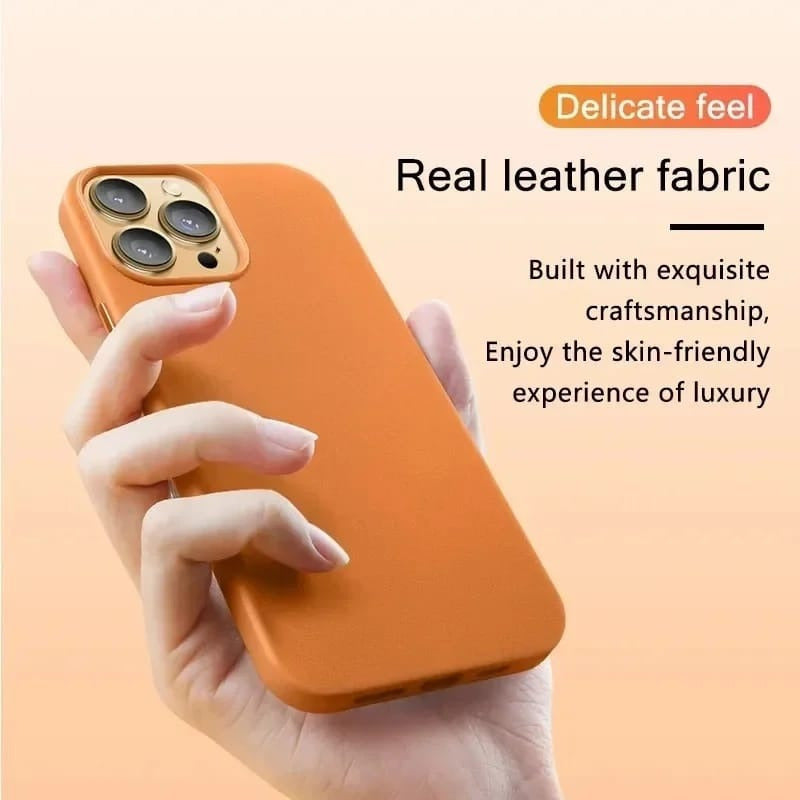 Case Funda Estuche Cuero Negro iPhone 16 Pro Max Super Proteccion Camara