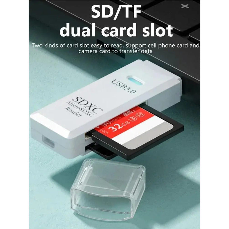 Lector Tarjeta Memoria Multifuncional Pc Usb Tf + Sd