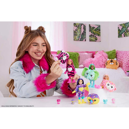 Muñeca Barbie Chelsea Cutie Reveal Jungle Series Elefante