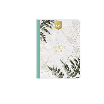 Cuaderno Cosido Kiut Mediano Rayado 100 Hojas + Stickers