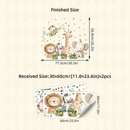 Sticker Vinilos Decorativos Adhesivos Infantiles Safari 2