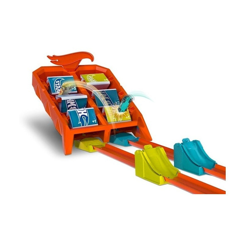 Pista Auto Hot Wheels Reto De Lanzamiento Campeón De Choques