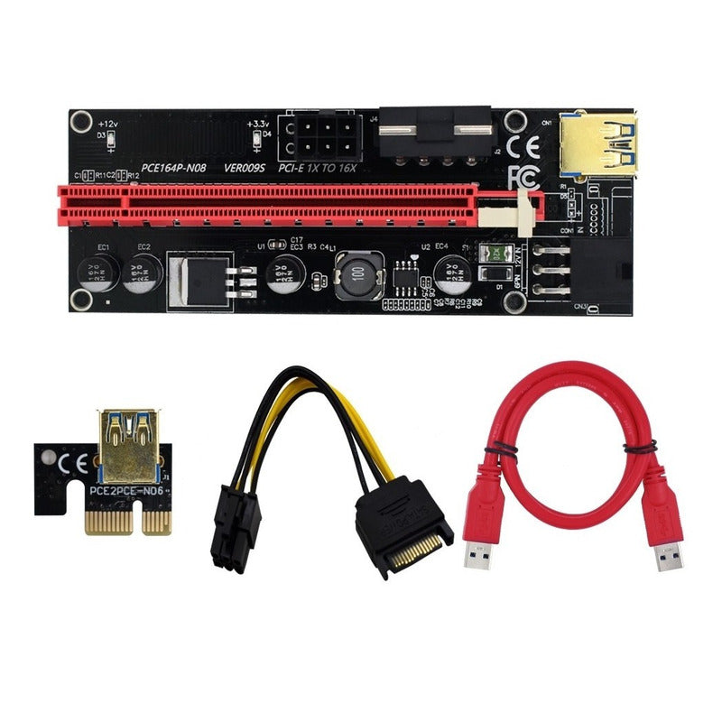 Riser Extensión Tarjeta De Video Minería Pci Express 1x 16x