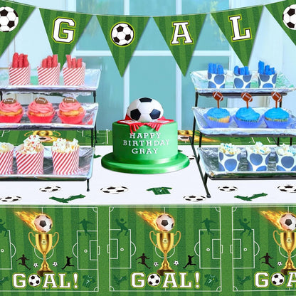 Mantel Fiesta Cumpleaños Futbol X4 Und Grandes Buena Calidad
