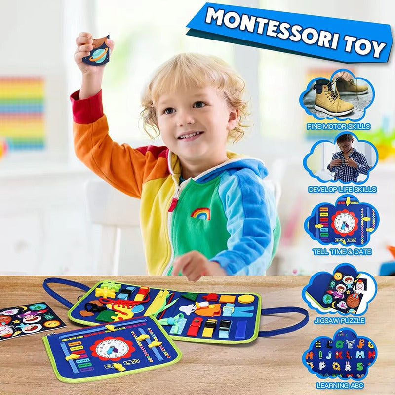 Libro Educativo De Actividades Sensoriales Montessori Niños