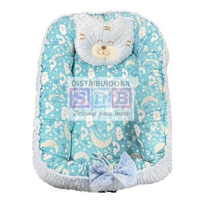 Cojín Nido De Bebé Algodón Estampado Antialérgico Acolchado