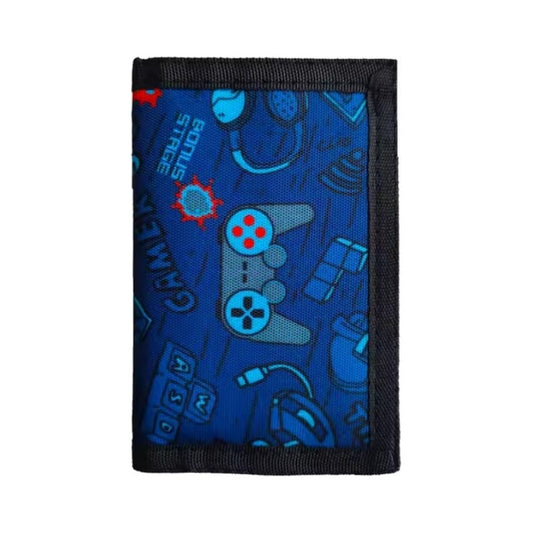 Billetera Para Niños Gamer Monedero Multi Bolsillos